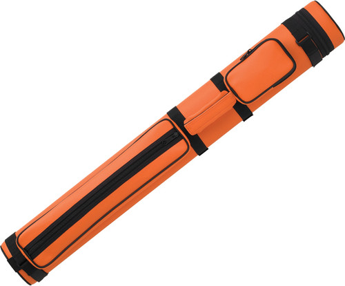 Action Brand AC22 2X2 Oval Hard Vinyl Pool/Billiard Cue Case - Orange