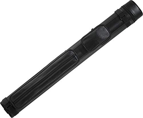 Action Brand ACN22 2X2 Oval Hard Vinyl Pool/Billiard Cue Case - Black