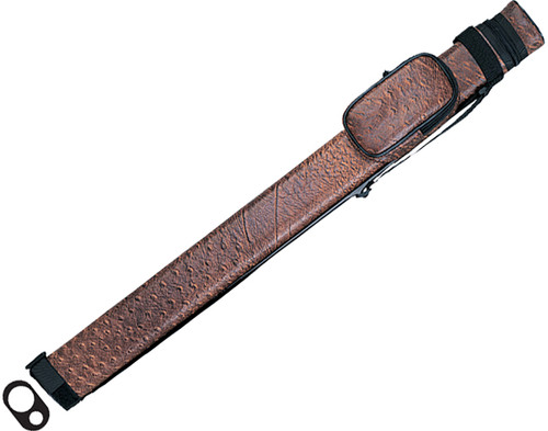 Action Brand AC11 1X1 Oval Hard Vinyl Pool/Billiard Cue Case - Brown