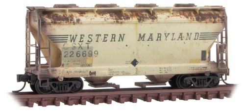 Micro-Trains MTL N-Scale 2-Bay Covered Hopper CSX Family Tree/WM #226699