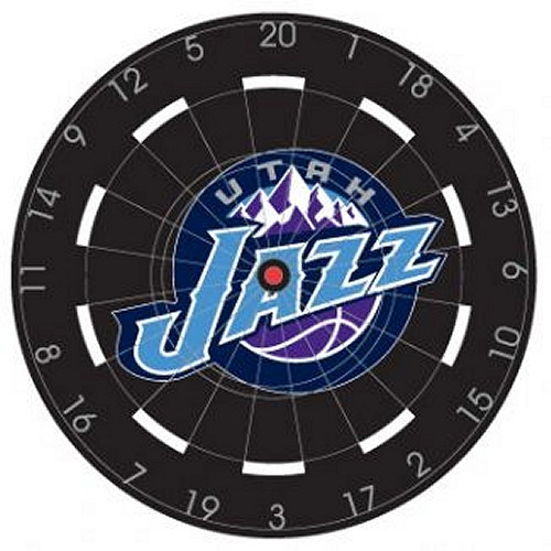 NBA Utah Jazz 18" Bristle Steel Tip Dart Board-Limited Quantity!!