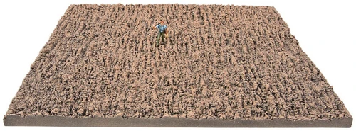 Walthers SceneMaster Plowed Dirt Farm Field (Ready-to-Use Foam Casting)