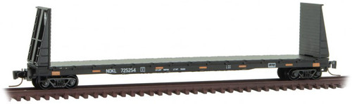 Micro-Trains MTL Z-Scale 61' Bulkhead Flat Car Northwestern Oklahoma/NOKL 725254