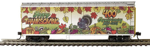 Atlas HO Scale 40' Plug Door Box Car Thanksgiving 400th Special PRLX #1621