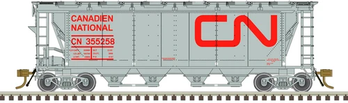 Atlas HO Scale Slab-Side Covered Hopper Canadian National/CN #355196 (12-Hatch)