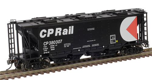 Atlas HO Scale Slab-Side Covered Hopper Canadian Pacific/CP Rail #380621 6 Hatch