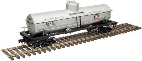 Atlas O Scale ACF Type 27 8,000-Gallon (3-Rail) Philadelphia Quartz/PQCX #108