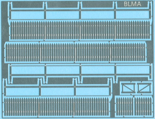 Atlas HO Scale Ethced Metal Picket Fence Kit (70 Scale Feet)