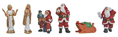 Walthers SceneMaster HO Scale People/Figures Christmas Figures/Santa (6-Pk)