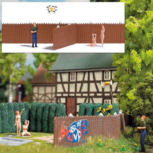 Busch HO Scale Drone Scene with Figure and Accessories (Unclothed Women)