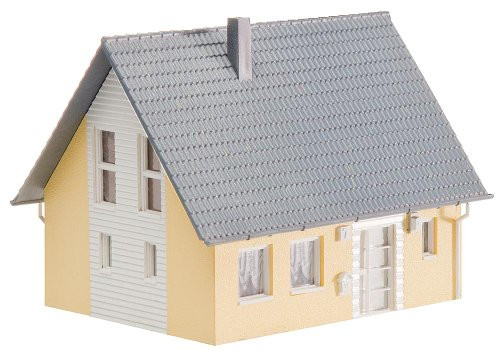 Faller HO Scale Building/Structure Kit Single-Family Two-Story Home/Yellow/White