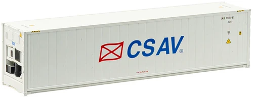 Atlas HO Scale 40' Reefer Container 3-Pk CSAV/CRLU #7253341/7253399/7253450