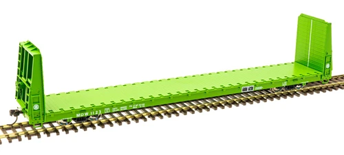 Atlas HO Scale 62' Bulkhead Flatcar Boise Cascade/MDW (Green/White) #1174