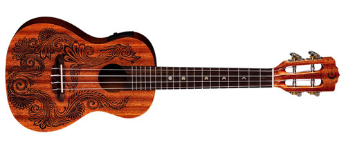 Luna UKEHENDRAMAHC Henna Dragon Mahogany Concert Ukulele/Uke
