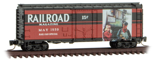 Micro-Trains MTL Z-Scale 40ft Box Car Railroad Magazine Series #3 May 1939