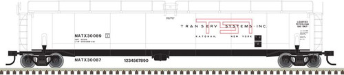 Atlas O Scale 33,000-Gallon Tank Car (2-Rail) Transerv Systems #30087