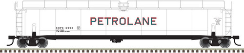 Atlas O Scale 33,000-Gallon Tank Car (2-Rail) Petrolane (White/Green/Red) #16993