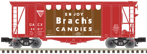 Atlas O Scale 40' Airslide Covered Hopper (2-Rail) Brach's Candies #44817