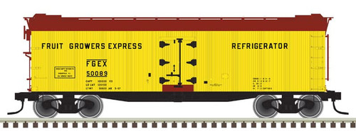 Atlas O Scale 40' Rebuilt Wood Reefer (3-Rail) Fruit Growers Express/FGE #50098