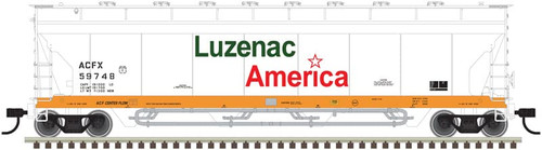 Atlas HO Scale Pressureaide Centerflow Hopper Luzenac America/ACFX #59762