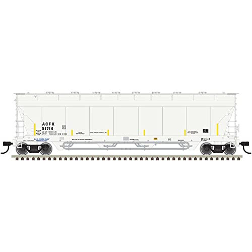 Atlas HO Scale Pressureaide Centerflow Hopper Solvay Chemicals/ACFX #51431