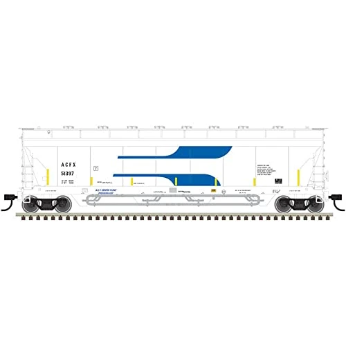 Atlas HO Scale Pressureaide Centerflow Hopper ACFX #51397 (Conspicuity/Venturi)