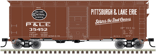 Atlas HO Scale 1937 AAR 40' Boxcar (Kit) Pittsburgh Lake Erie 35305 (Boxcar Red)