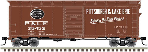 Atlas HO Scale 1937 AAR 40' Boxcar (Kit) Pittsburgh Lake Erie 35305 (Boxcar Red)