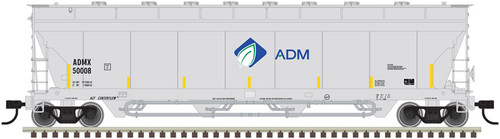Atlas HO Scale Pressureaide Centerflow Hopper Archer-Daniels-Midland/ADM #50008