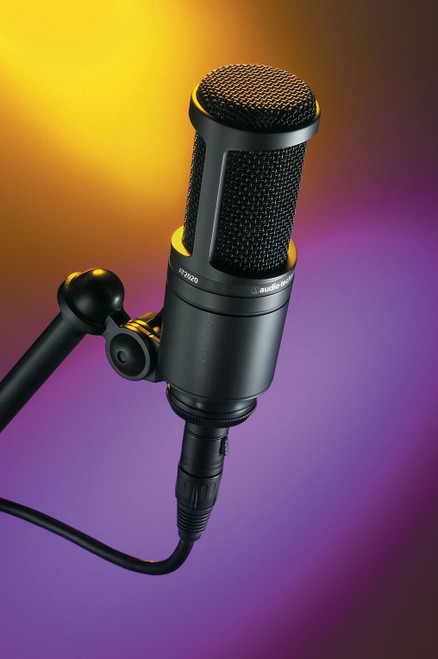 Audio-Technica AT2020 Cardioid Handheld Condenser Studio Vocal Microphone