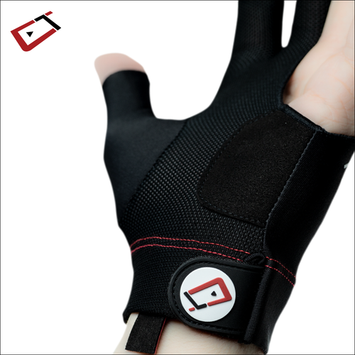 Cuetec AXIS Pool/Billiards Black Glove; Left Bridge Hand, Medium