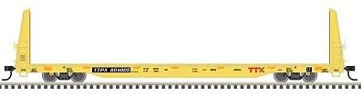 Atlas HO Scale 62' Bulkhead Flatcar TTX (Red Forward Thinking Logo) #804108