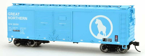 Bowser HO Scale 40' Double-Door Steel Boxcar Great Northern/GN/Rocky Logo #3902