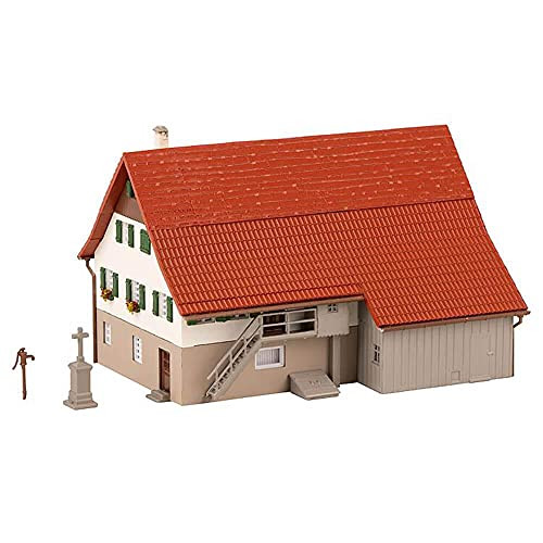 Faller N Scale Building/Structure Kit Large Farmhouse/House/Home w/ Barn/Stable