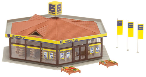 Faller HO Scale Building/Structure Kit Mini Mart/Market/Conveniece Store