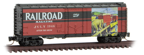 Micro-Trains MTL Z-Scale 40ft Box Car Railroad Magazine Series #5 July 1946