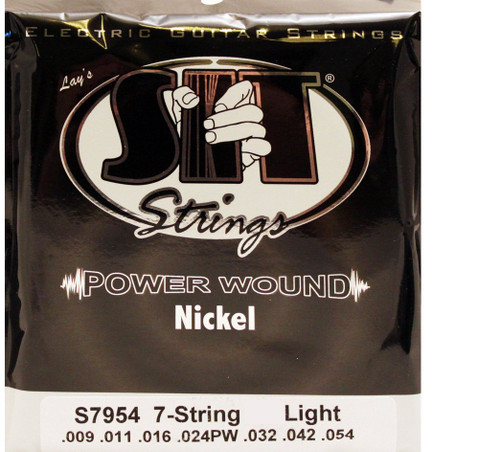 SIT S7954 Nickel Wound 7 String Electric Guitar - Extra Light (09-54)