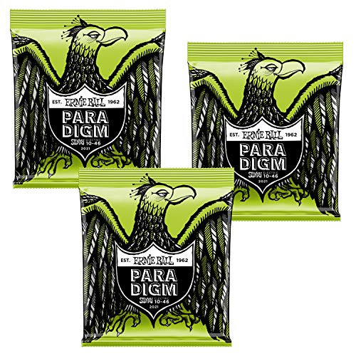Ernie Ball Paradigm Steel Regular Slinky Electric Guitar Strings (10-46) 3 PACKS