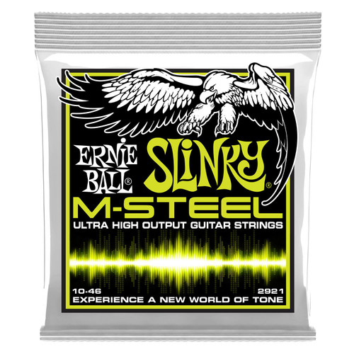 Ernie Ball M Steel Regular Slinky Electric Guitar Strings 10-46 - 12 PACKS