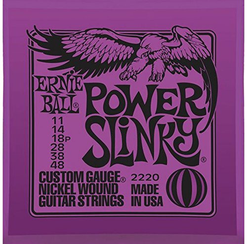Ernie Ball 2220 Power Slinky Nickel Wound Set Electric Guitar Strings - 6 PACK