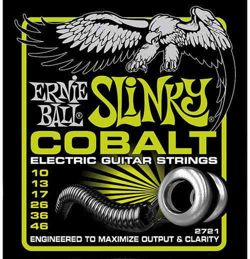 Ernie Ball 2721 Cobalt Regular Slinky Electric Guitar Strings - 12 PACK (10-46)