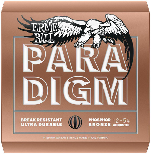 Ernie Ball Paradigm Phosphor Bronze Acoustic Guitar Strings - 12-54
