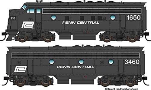 Walthers HO Scale EMD F7A-B Set (Standard DC) Penn Central/PC #1683/3464