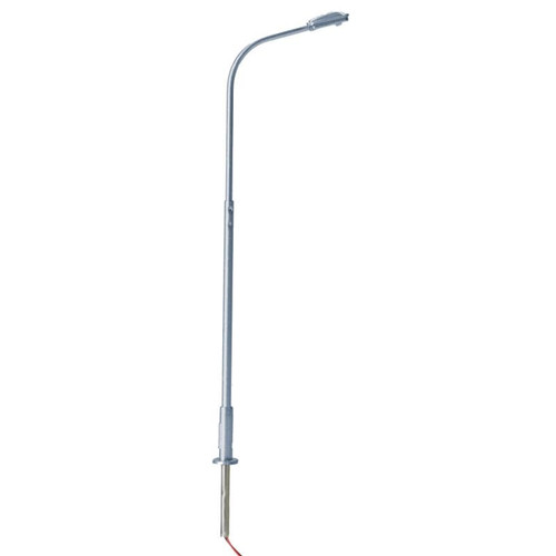 Atlas N Scale Single-Arm Streetlight 3-Pack with Warm White LED (Gray)