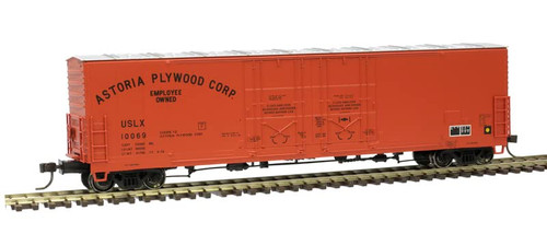 Atlas HO Scale Evans 53' Double Plug-Door Box Car Astoria Plywood/USLX #10069