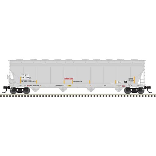 Atlas N Scale ACF 5701 Centerflow Plastics Hopper Exxon-Mobil/XOMX #57710