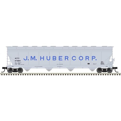 Atlas N Scale ACF 5701 Centerflow Plastics Hopper J.M. Huber Corp/ACFX #97883