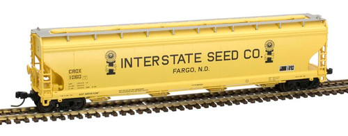 Atlas N Scale ACF 5701 Centerflow Grain Hopper Interstate Seed Co/CRDX #1067