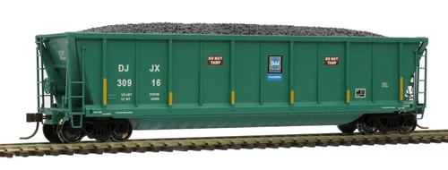 Atlas HO Scale Coalveyor Bathtub Coal Gondola David J. Joseph/DJJX (Teal) #30916