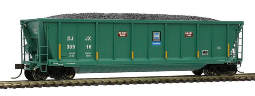 Atlas HO Scale Coalveyor Bathtub Coal Gondola David J. Joseph/DJJX (Teal) #30916